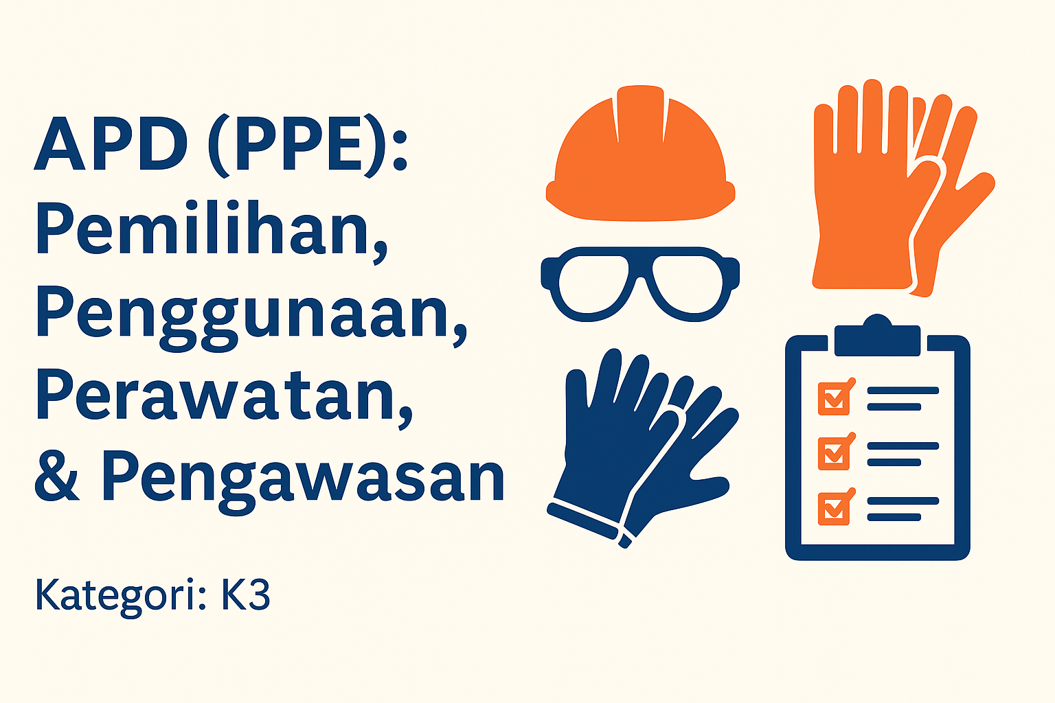 APD (PPE): Pemilihan, Penggunaan, Perawatan, & Pengawasan